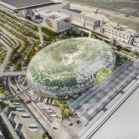 Glass “Air Hub” for Singapore Changi Airport | Safdie