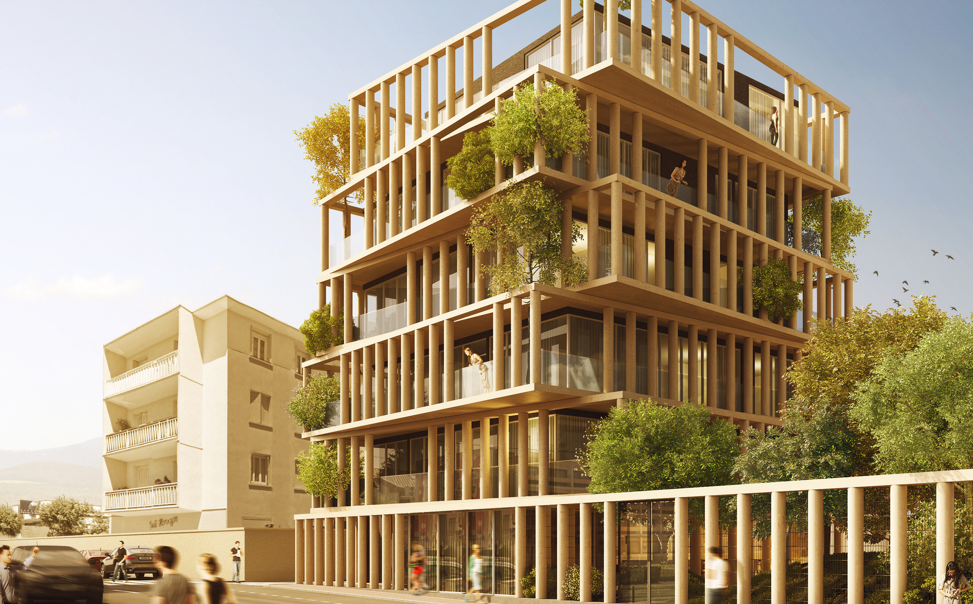 Facade Colonnade Archives Modern Design
