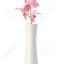13507936-Pink-Orchid-flower-in-white-vase-isolated-on-white-Stock-Photo
