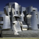 Weisman Art Museum, Minneapolis, Minnesota. The Frederick R. Weisman Art Museum located on the University of Minnesota Twin Cities campus in Minneapolis, Minnesota has been a teaching museum for the university since 1934. This building, designed by renowned architect Frank Gehry, was completed in 1993. The stainless steel skin was fabricated and installed by the A. Zahner Company, a frequent collaborator with Gehry's office.